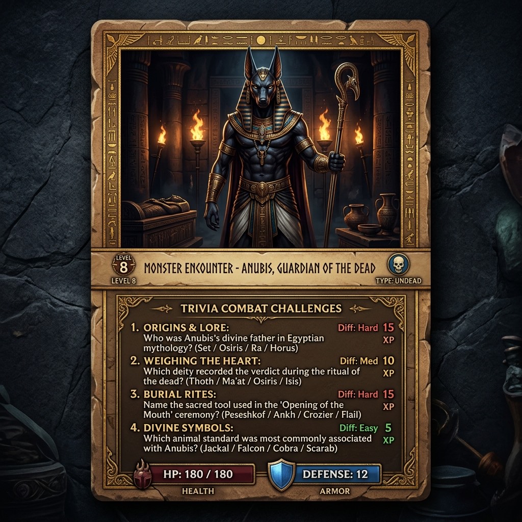 Monster Encounter Card Front